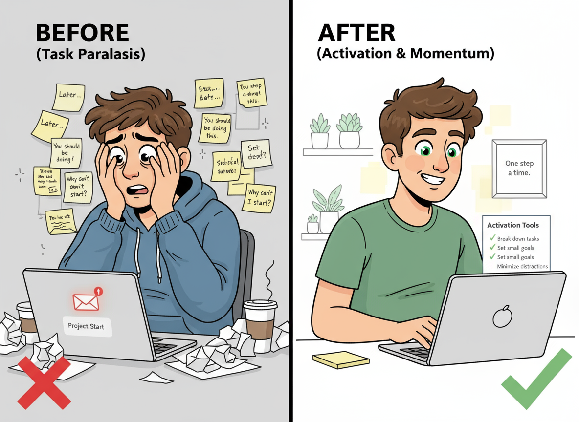 Before and After Using The System